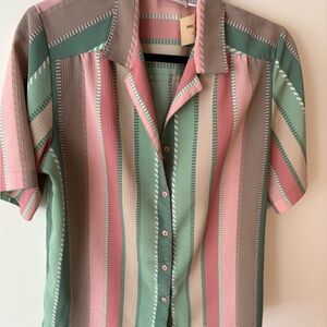 Alia Multicolor Striped Casual Shirt